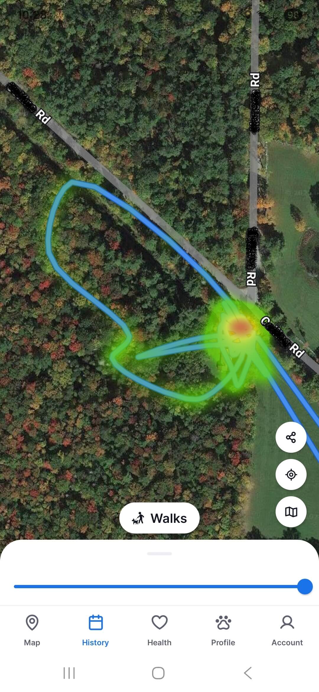 Tractive Dog 6 GPS track